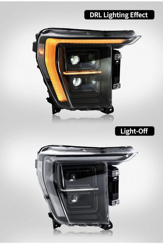 2021-2023 Ford F-150 Raptor Universal LED Headlight Assembly | High & Low Beam LED Upgrade-1