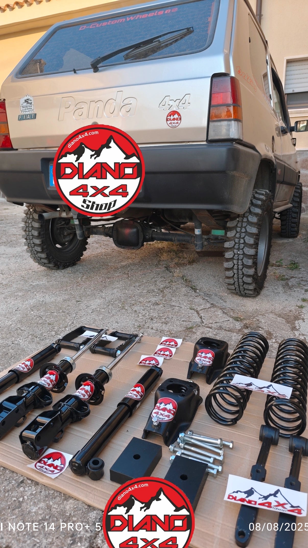 RIALZO +6 PANDA 4X4 SERIE 141