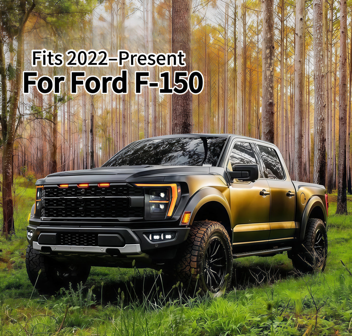 2021-2023 Ford F-150 Raptor Universal LED Headlight Assembly | High & Low Beam LED Upgrade-3